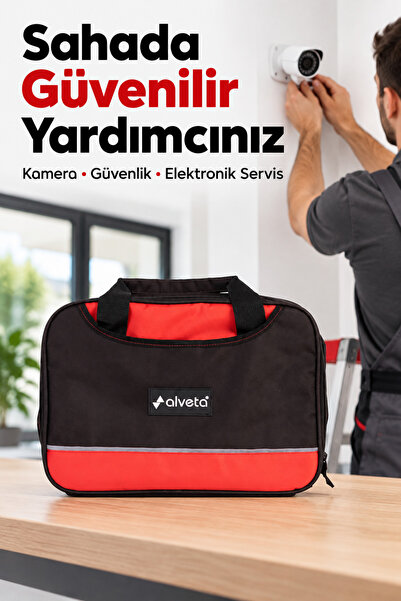 Alveta Profesyonel Elektronikçi Kamera Güvenlik Sistem Teknisyenleri Servis Saha Çantası S Boy 8684250507