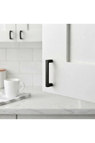 Yc Dekor Mâner din aluminiu negru de 128 mm Mâner de lux pentru mobilier de b...
