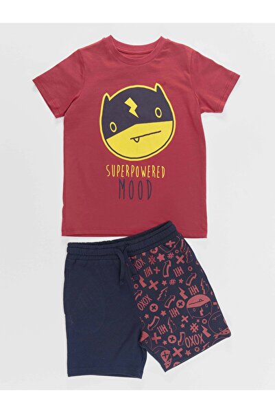 Denokids Super Strong Boy T-shirt Shorts Set