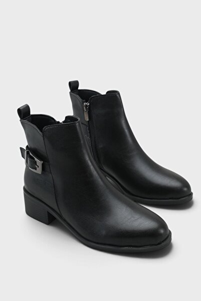 Capone Outfitters Round Buckle Mid-Heeled Women's Casual Boots