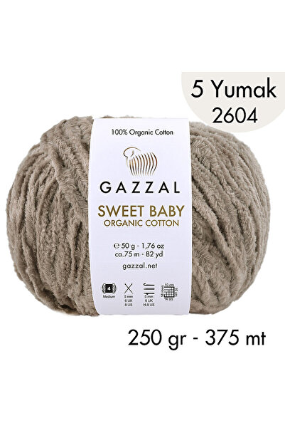 Gazzal Sweet Baby Organic Cotton 2604 - 5 Yumak 250 gr