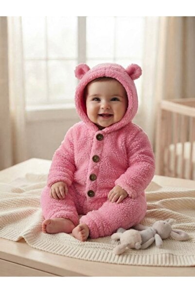OMY 3-6-9-12 Months Wellsoft Plush Unisex Baby&Child Bear Sleeping Bag with Ears