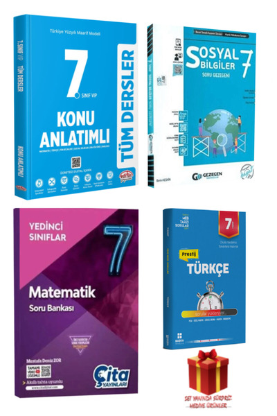 Editör Yayınevi 7. Sınıf Tüm Dersler Konu Anlatımlı + Türkçe + Matematik + So...