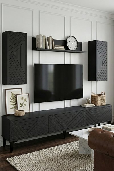CENEYRA TVR1802A - FERROTVR180 TV ÜNİTESİ TAKIMI ANTRASİT 180CM