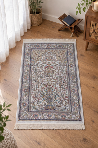 Naar Halı Kumkapı Series S818A Luxury Modal Silk Woven Prayer Rug