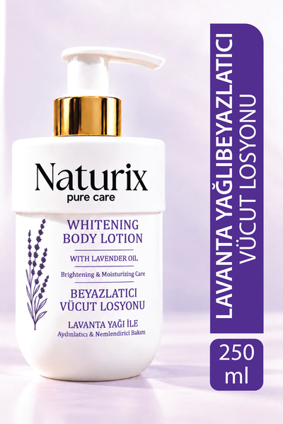 Naturix Beyazlatıcı Vücut Losyonu Lavanta Yağlı 250 ml