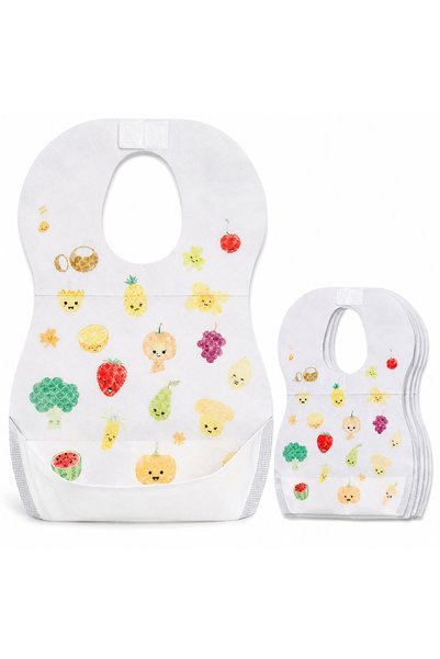 STAR BABiES مرايل قابلة للتصريف مطبوعة بنقوش الفواكه مكونة من 5 قطع