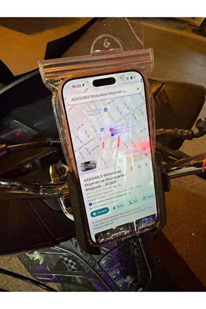 Voser Motosiklet Telefon Tutucu için Su Geçirmez Kılıf