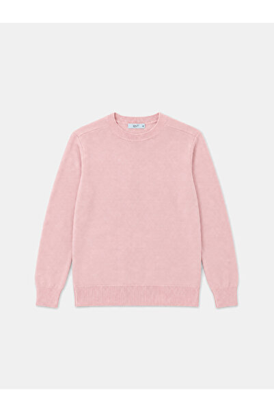 Xint Erkek Pembe Yünlü Basic Kazak