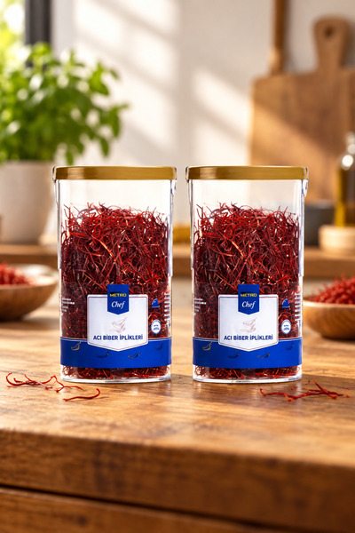 Metro Chef 2 Adet Acı Biber İplikleri 20gr Toplam 40gr