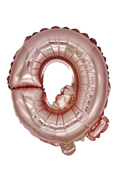 SDX Market Balon folie metalică auriu-roz, Mirific Party, litera Q, 40 cm, co...
