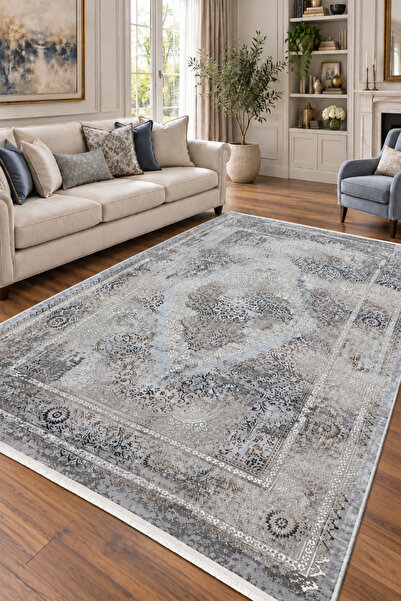 ünalcarpet 4m2 ve 6m2 Ebatlarında Antialerjik Modern Kalın Yumuşak Dokulu Sal...