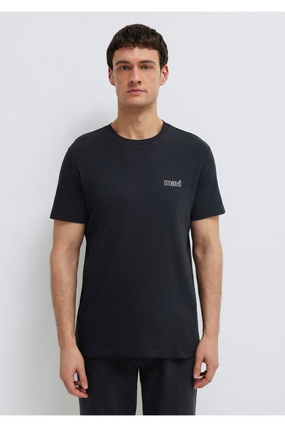 Mavi Logo Printed Black T-Shirt Slim Fit / Slim Fit 0610360-900