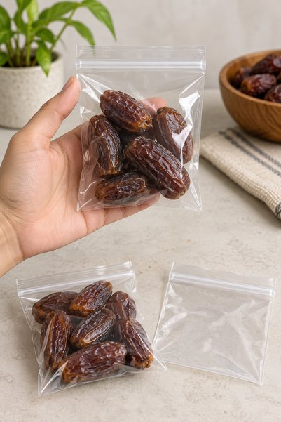 Özkan Ambalaj Temizlik 10 X 12 Cm 100 Adet Kilitli Poşet Hac Umre Dönüşü Hurm...