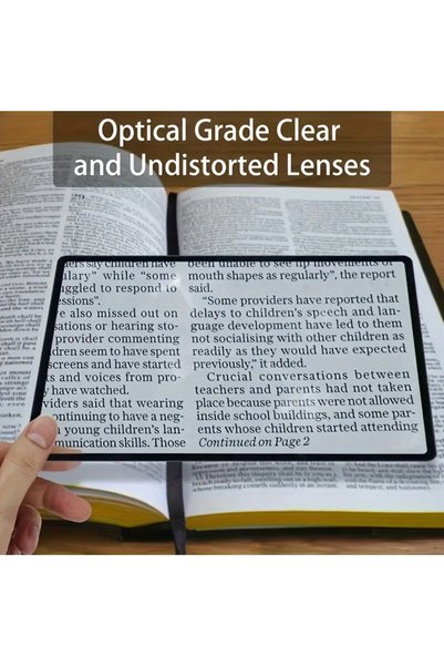 Choice 1pc ultra-thin, high magnification magnifying glass - perfect for stud...
