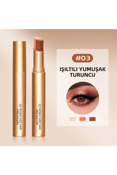 Zeonella Beauty 3 Color Gradient Long-Lasting Eyeshadow Stick Color No 3