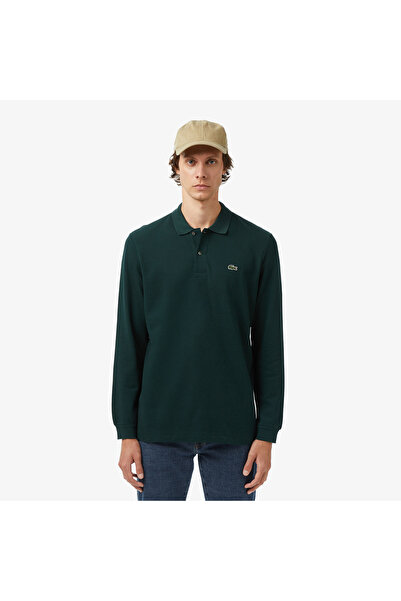 Lacoste L.12.12 Erkek Classic Fit Uzun Kollu Koyu Yeşil Polo