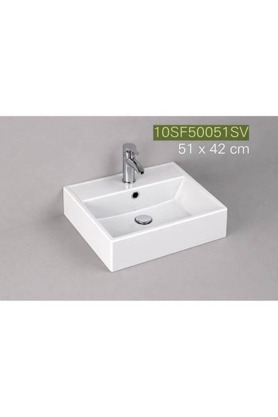 İsvea - Sistema4 Dolap Uyumlu Lavabo Beyaz 51 Cm - 10SF50051SV