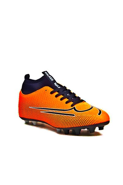 Walked Erkek Çocuk Bilekli Boğazlı Çivili Dişli Krampon Halısaha Futbol Spor Ayakkabı