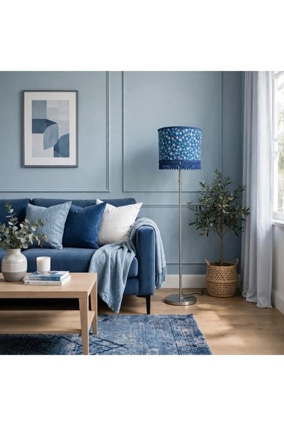 Oxygen Επιδαπέδιο φωτιστικό blue stars Διαστάσεις 170*35*20 E27