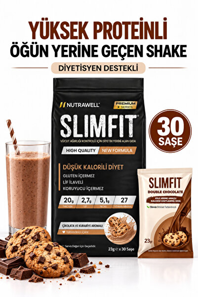 Nutrawell Slimfit Biscotti Kurabiye Aromalı - 30 Öğün - Yüksek Proteinli Öğün...