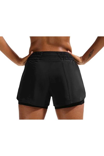 Nike W NK ONE DF MR 3IN 2N1 SHORT Siyah Kadın Şort DX6012-013