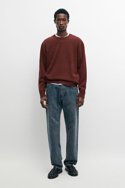 Massimo Dutti Melanj %100 yün triko kazak