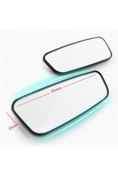 Choice black 2Pcs/Set Car Rearview Mirror Car Reversing Auxiliary Mirror Rect...