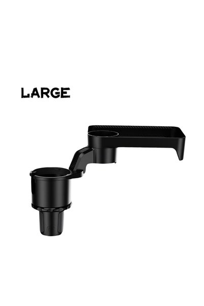 Choice Large Car Cup Holder Tray with Rotating Expandable Tray - Convenient f...