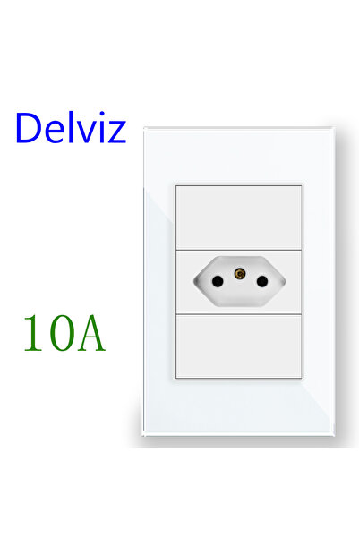Choice1 110-250V White ( 10A ) Delviz Brazil Standard Power Outlet,10A/20A 1 ...