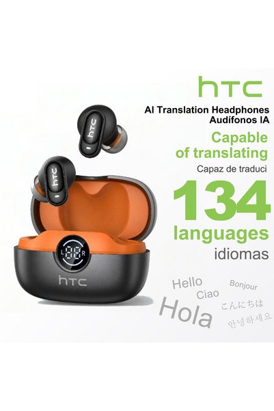 choice2 سماعات أذن لاسلكية بلوتوث Orange AI HTC NE79 TWS: سماعات أذن مزودة بت...