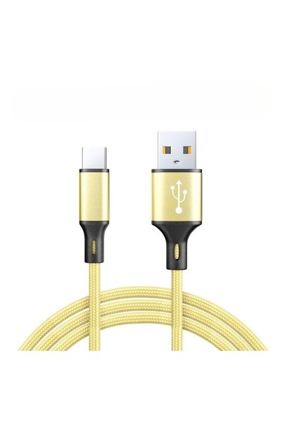 Choice7 0.25m Gold USB Type C Cable For Huawei Honor Xiaomi Samsung Super Cha...