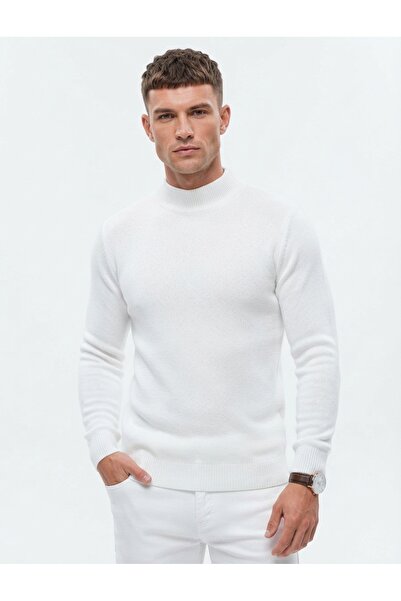 youknitwear you Sow Pulover tricotat pentru bărbați, cu guler pe jumătate, mo...