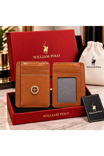 WİLLİAMPOLO Minimal Genuine Leather Unisex Card Holder