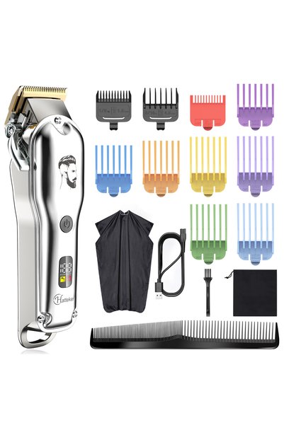 Choice GRAY Professional Hair Cutting Machine Cordless Beard Trimmer Electric...