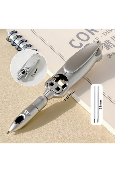 Choice 1 pen 2 Black core Fun Squid Pen Press Type Ballpoint Pen with Deforma...