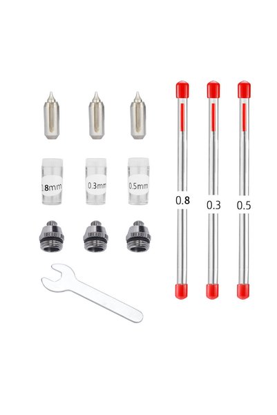 Choice PJ Kit d'accessoires pour aérographe, buse et outil de remplacement, o...