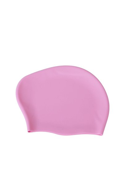 Choice Pink Silicone Extra Large Swimming Cap for Long Hair Braid Professiona...