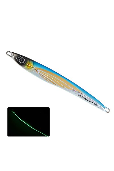 Choice13 60g Blue JIGGING PRO THEOS Metal Jig 60g-200g Asymmetrical Vertical ...