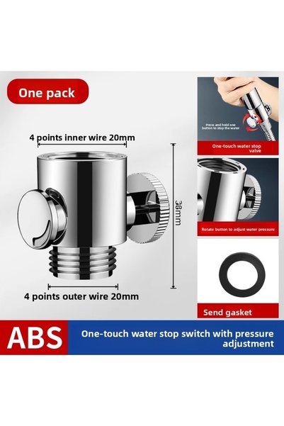 Choice1 With flow regulation Shower Head Flow Control Valve One Key Water Sto...