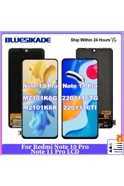 Choice 10Pro-11Pro NoF-OLED OLED For Redmi Note 10 Pro LCD M2101K6G Assembly ...