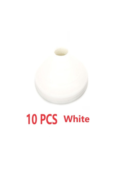 choice2 10PCS white 10Pcs Soccer Disc Cone Set Football Agility Training Sauc...