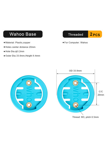 Choice Wahoo Threaded Bicycle Computer Bracket Mount Base Bike Computer Mount...