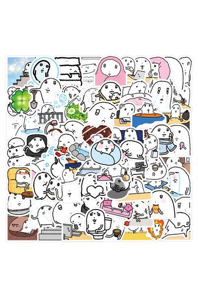 Choice 105pcs 105PCS Emotional Sad Breakdown Spoof Avatar Stickers Funny Deca...