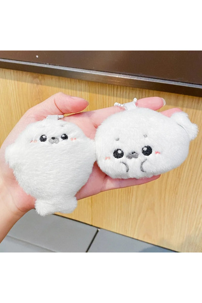 choice2 2pcs Cute Soft Seal Plush Keychain Fun Ocean Animal Plushie Pendant K...
