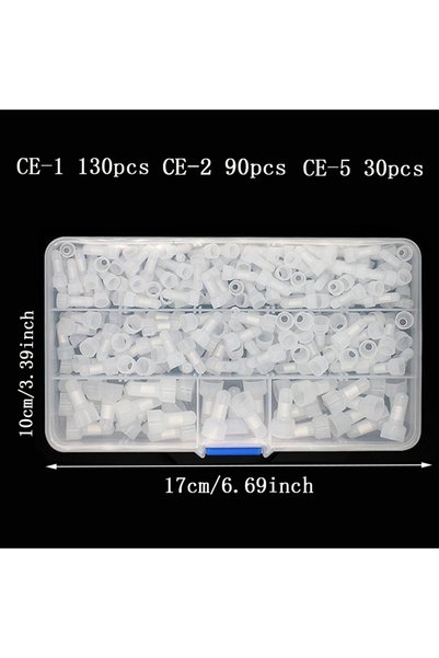 Choice 250pcs 250PCS (boxed) transparent closed end-line crimp connectors, pr...