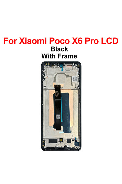 Choice6 X6Pro Black F-AMOLED AMOLED For Xiaomi Poco X6 LCD Note 13 Pro 5G Dis...