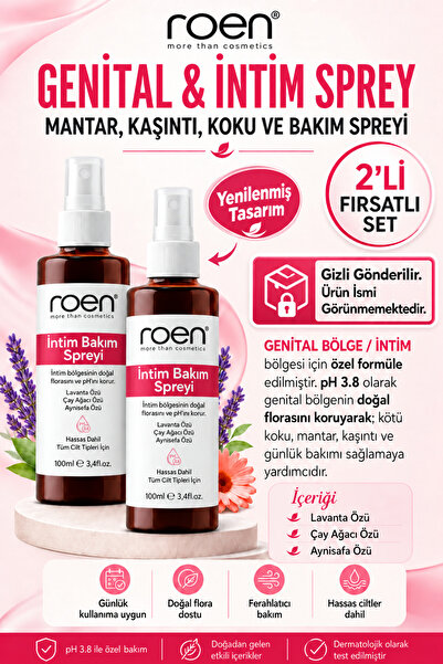 Roen Genital Bölge Koku Giderici, Kaşıntı, Akıntı Ve Mantar Giderici Intim Sp...
