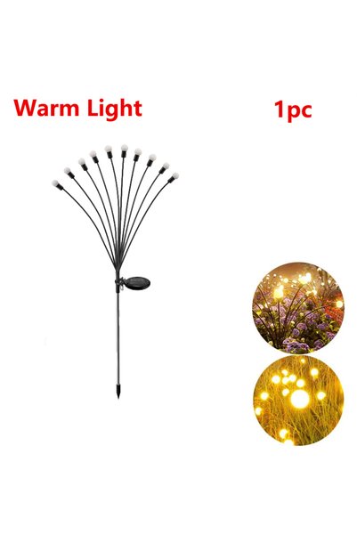 Choice11 6 مصابيح LED دافئة، 1 أو 2 قطعة، أضواء حديقة شمسية، أضواء أرضية خارج...