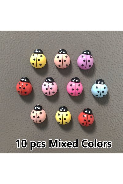Choice 10Pcs Mixed Colors 10pcs Mixed Color Ladybug Refrigerator Magnets Home...